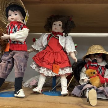 Flip Side Thrift - Antique dolls in toy section. - Thrift Stores Near Me - Rohnert Park, California Flip Side Thrift - Antique dolls in toy section. - Thrift Stores Near Me - Rohnert Park, California