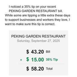 Screenshot of fraudulent charges