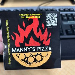 Manny's PIZZA - Scan the card for the full menu !