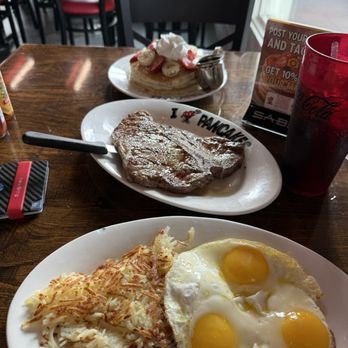 I Heart Pancakes - T-Bone Steak & Eggs Combo - Sandwiches Near Me - Irvine, California I Heart Pancakes - T-Bone Steak & Eggs Combo - Sandwiches Near Me - Irvine, California