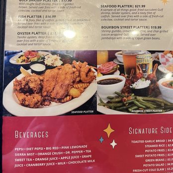 The Gumbo Diner - Menu Aug 2025 - Seafood Near Me - Galveston, Texas
