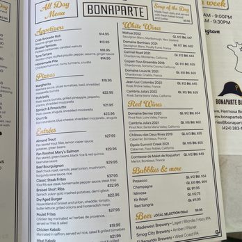 Cafe Bonaparte - Redondo Beach - menu 05/2024 - Cafes Near Me - Redondo Beach, California Cafe Bonaparte - Redondo Beach - menu 05/2024 - Cafes Near Me - Redondo Beach, California