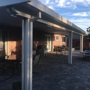 Ocean Pacific Patios - New patio cover, two toned - Patio Coverings Near Me