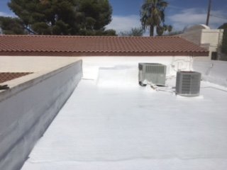 Foam job - Complete foam roof replacement. Foam job - Complete foam roof replacement.