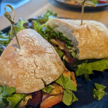 Soul Grind Coffee Roasters - Chipotle Chicken BLT with pesto mayo - Coffee & Tea Near Me - Pacifica, California Soul Grind Coffee Roasters - Chipotle Chicken BLT with pesto mayo - Coffee & Tea Near Me - Pacifica, California