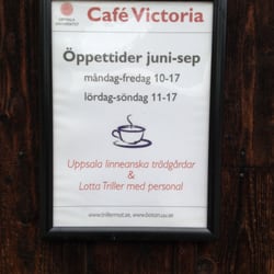 Café Victoria - Öppettider 2014