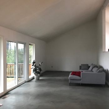 Your Concrete Guy - Full shot of the living room before adding furniture, baseboards. - Flooring Near Me - Portland, Oregon Your Concrete Guy - Full shot of the living room before adding furniture, baseboards. - Flooring Near Me - Portland, Oregon