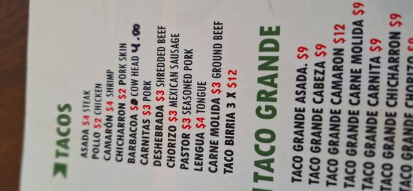 Menu photo 4 Taqueria Navarro Sanford, FL Menu photo 4 Taqueria Navarro Sanford, FL
