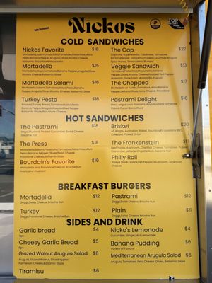 Menu photo 1 Nickos Sandwiches Glendale, CA Menu photo 1 Nickos Sandwiches Glendale, CA