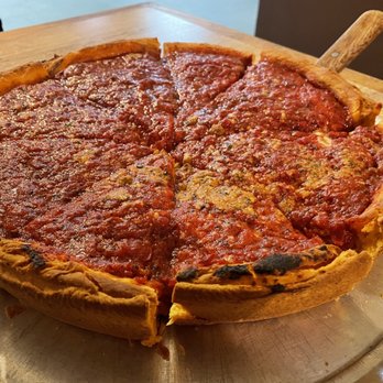 Chicago's Pizza  - Medium deep dish Meat Lovers Pizza - Pizza Near Me - San Antonio, Texas