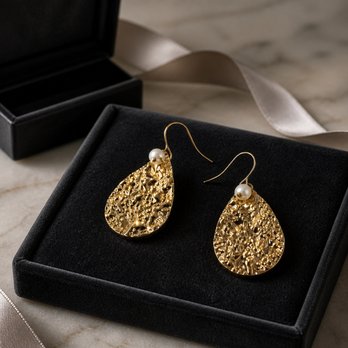 Ocean Sky Beads - Hammered Gold Earrings - Arts & Crafts Near Me - Carlsbad, California Ocean Sky Beads - Hammered Gold Earrings - Arts & Crafts Near Me - Carlsbad, California