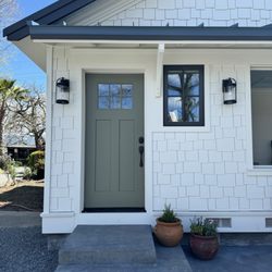 Master Coats - Sage green front door