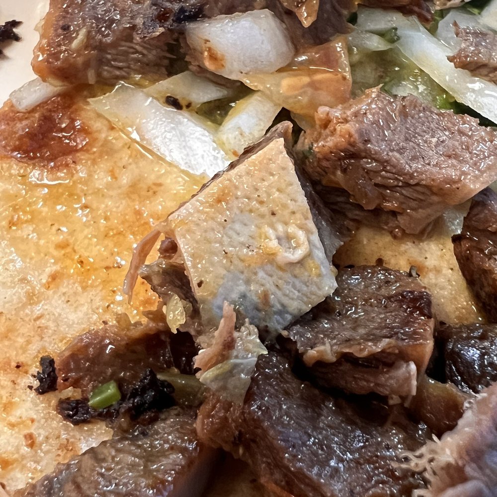 Super La Mexicana - Taco the lengua w Tongue skin still attached ... yeah not for me - Mexican Near Me - Houston, Texas Super La Mexicana - Taco the lengua w Tongue skin still attached ... yeah not for me - Mexican Near Me - Houston, Texas