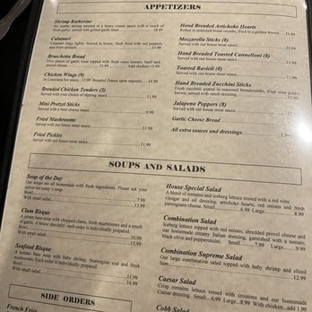 CJ's Restaurant & Bar - Menu - Italian Near Me - O'fallon, Missouri