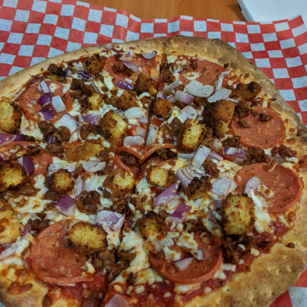 Veggie Planet - Planet special pizza with veggie pepperoni - Vegetarian Near Me - Mississauga, Ontario