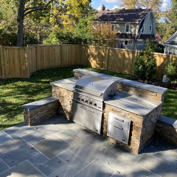 J&J Landscape Management - Backyard patio and kitchen. - Landscaping Near Me - Lorton, Virginia