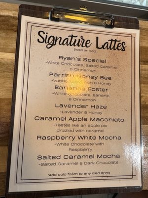 Menu photo 1 Ryan's Coffee House Parrish, FL Menu photo 1 Ryan's Coffee House Parrish, FL