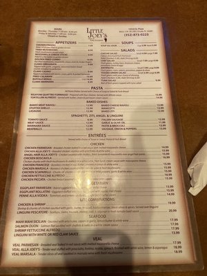 Menu photo 5 Little Joey's Pizza & Restaurant Ocala, FL