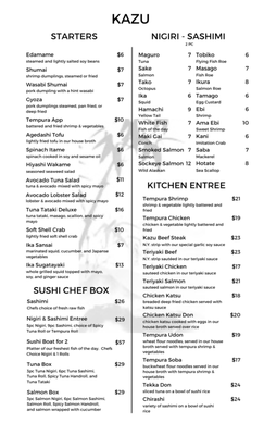 Menu photo 2 Kazu Stuart, FL