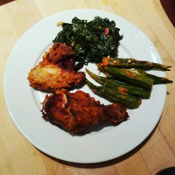 Kitchen on Fire - Our Southern plate minus the cornbread. Yummmm - Cooking Schools Near Me - Berkeley, California