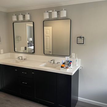 Schwed Remodeling - two sinks in a bathroom - General Contractors Near Me