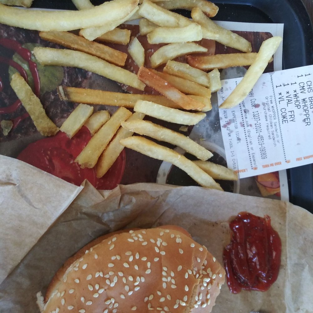 Whopper Meal. Salty n Burnt fries. Whopper Meal. Salty n Burnt fries.