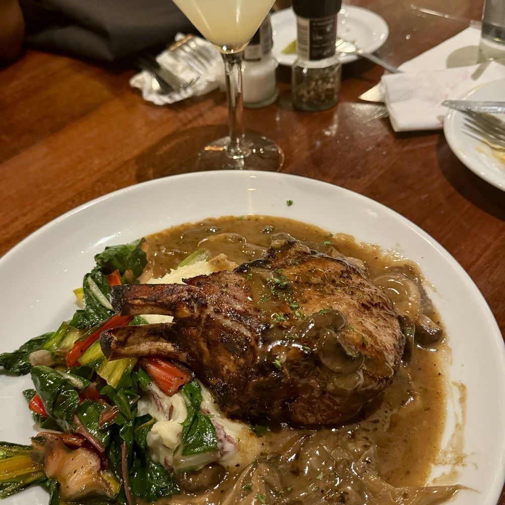 Stonewood Grill & Tavern - Porkchop Marsala - New American Near Me - Brandon, Florida Stonewood Grill & Tavern - Porkchop Marsala - New American Near Me - Brandon, Florida