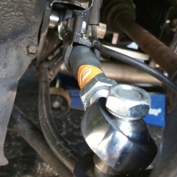 RCT Performance - They were told to ajust the toe link ends to a 90 degree angle. This is not 90 degrees. The top nut was not to be touched! - Tires Near Me - westbury, New York