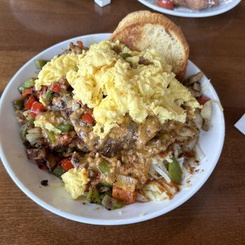 Honeybear Cafe - Cajun Cheesesteak Biscuit - Breakfast & Brunch Near Me - Chicago, Illinois