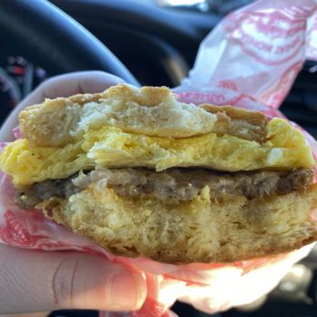 Wheat Montana Deli & Bakery - Top and bottom of the biscuit was brown and hard! Very dry, the sausage patty and baked on cheese didn't help to off set the dry biscuit! - Bakeries Near Me - Kalispell, Montana