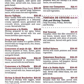 The Granada Restaurant - Menu pics - Mexican Near Me - Burbank, California