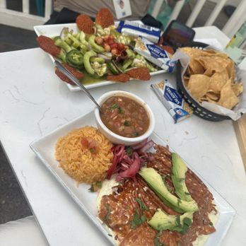 Gabriela's Downtown - Avocado cream enchiladas and shrimp aguachiles - Mexican Near Me - Austin, Texas Gabriela's Downtown - Avocado cream enchiladas and shrimp aguachiles - Mexican Near Me - Austin, Texas