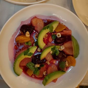 Cara Restaurant - Avocado beet salad - New American Near Me - Los Angeles, California Cara Restaurant - Avocado beet salad - New American Near Me - Los Angeles, California