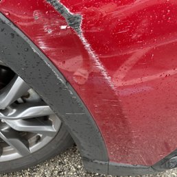 Paint scraping damage. No dents.