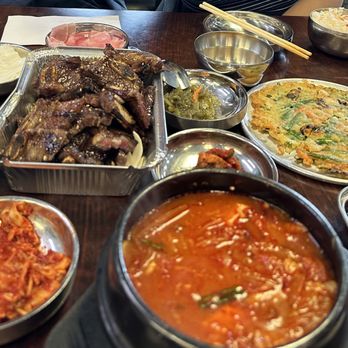 ToBang - Special D (kalbi pictured, not sure where the bulgogi is, probably cut out of the photo lol). - Korean Near Me - Santa Clara, California ToBang - Special D (kalbi pictured, not sure where the bulgogi is, probably cut out of the photo lol). - Korean Near Me - Santa Clara, California