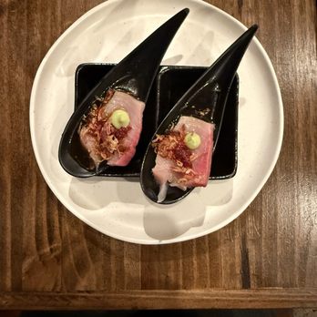 Saucy Oakland - hamachi spoons - Pan Asian Near Me - Oakland, California