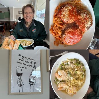 la Padella - Shrimp and crabmeat linguine and eggplant parmigiana - Italian Near Me - Media, Pennsylvania