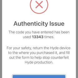 Waterbeds 'n' Stuff - Hyde pen QR code on the casing