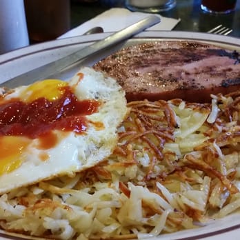 Kopper Kettle Cafe - My Ham steak and eggs with a biscuit. The portions are large - Coffee & Tea Near Me - Chester, California Kopper Kettle Cafe - My Ham steak and eggs with a biscuit. The portions are large - Coffee & Tea Near Me - Chester, California