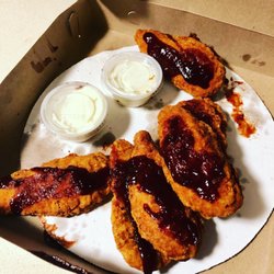 Italian Villa Restaurant & Pizzaria - The wings were ok, at best. And the bbq sauce was literally just squirted in with absolutely no effort at all!!