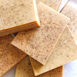 Pretty and Perky - Cold Brew Coffee Goat's Milk Soap with freshly ground coffee