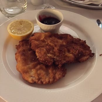 Aigner Gendarmenmarkt - Aigner-Schnitzel that was excellent accompanied with marmelade and potato/cucumber salad. - German Near Me - Berlin, BE