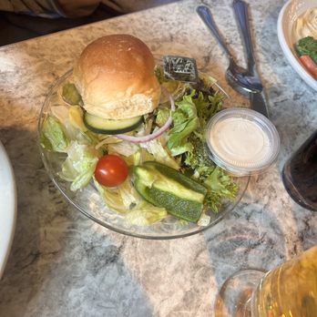 Tobies Restaurant & Bakery - Side salad with pasta - Bakeries Near Me - Hinckley, Minnesota Tobies Restaurant & Bakery - Side salad with pasta - Bakeries Near Me - Hinckley, Minnesota