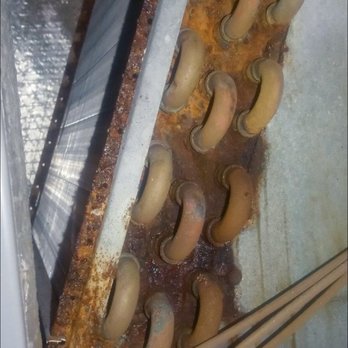 Michael & Son Services - Rusted coils not checked by Michael & Sons tech. This is the fail point 1 week after their Service visit. - Plumbing Near Me - Alexandria, Virginia Michael & Son Services - Rusted coils not checked by Michael & Sons tech. This is the fail point 1 week after their Service visit. - Plumbing Near Me - Alexandria, Virginia