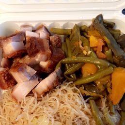 Lechon and Pinakbet plate Lechon and Pinakbet plate