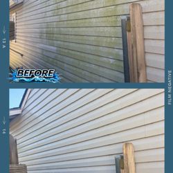 Rush Shower Pressure Washing - Soft-wash algae sliding cleaning