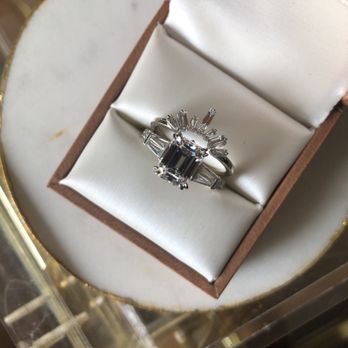 Unique Fine Jewelry - Original setting picked out from the UFJ shop and the band that was resized on top. - Jewelry Near Me - Rockville, Maryland Unique Fine Jewelry - Original setting picked out from the UFJ shop and the band that was resized on top. - Jewelry Near Me - Rockville, Maryland