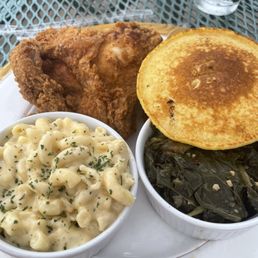 The best fried chicken, Mac and cheese , GREENS!! The best fried chicken, Mac and cheese , GREENS!!