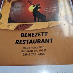 Benezette Store & Restaurant - Menu