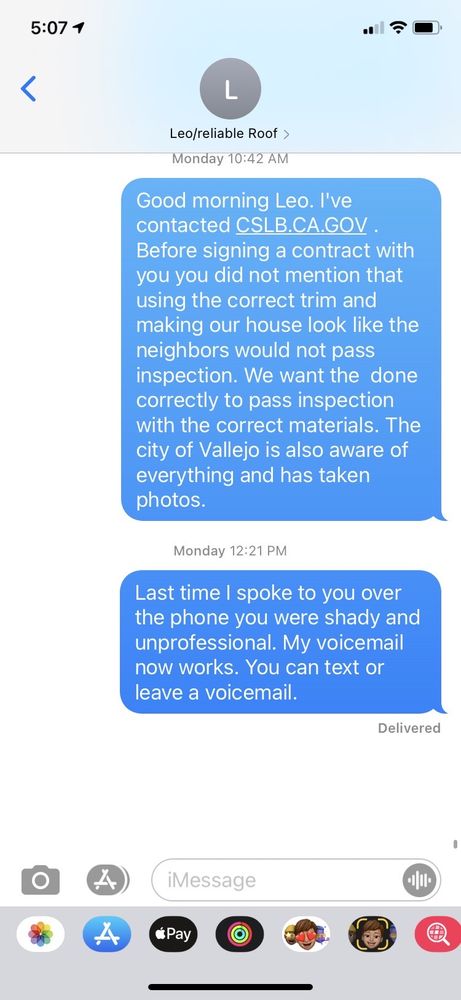 Slide of Golden State Roofer